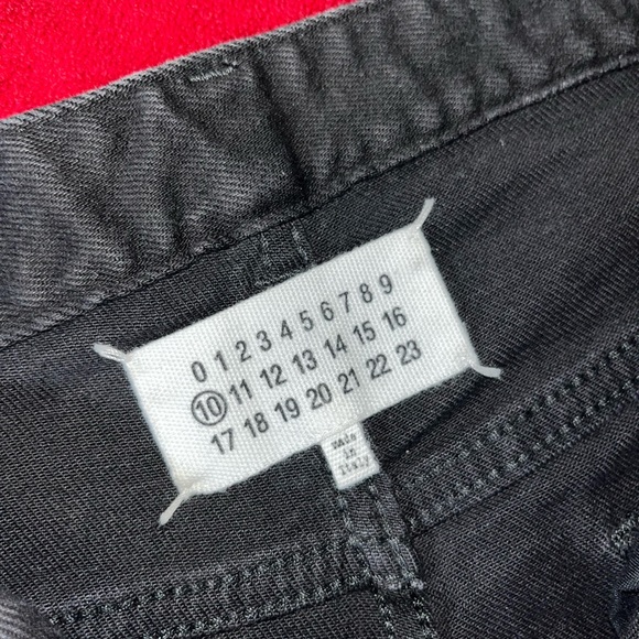 MAISON MARTIN MARGIELA black denim NWOT - Picture 5 of 5